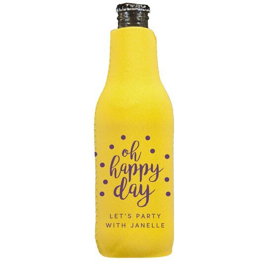 Confetti Dots Oh Happy Day Bottle Huggers