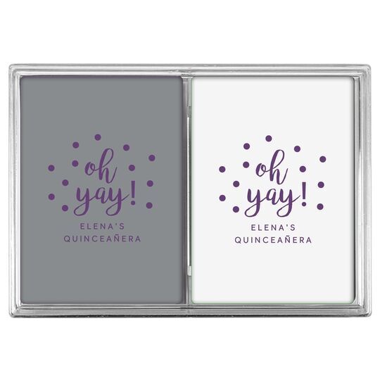 Confetti Dots Oh Yay! Double Deck Playing Cards