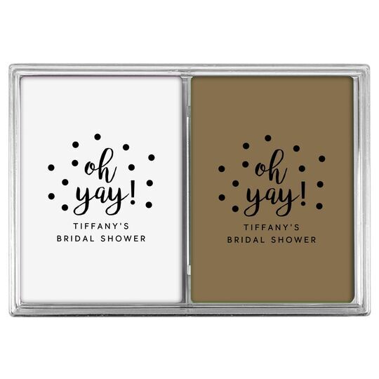 Confetti Dots Oh Yay! Double Deck Playing Cards