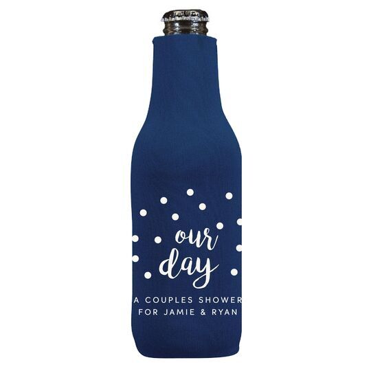 Confetti Dots Our Day Bottle Huggers