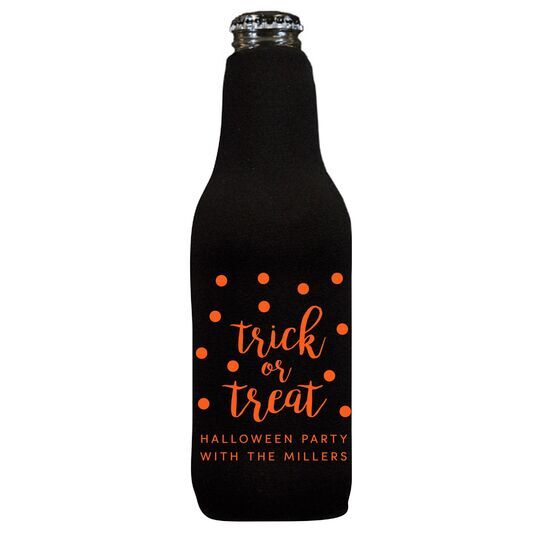 Confetti Dots Trick or Treat Bottle Huggers