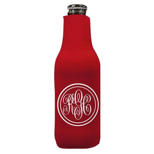 Double Circle Monogram Bottle Huggers