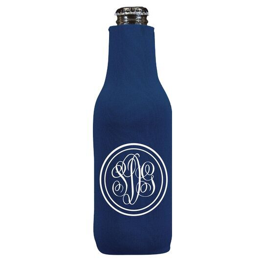Double Circle Monogram Bottle Huggers