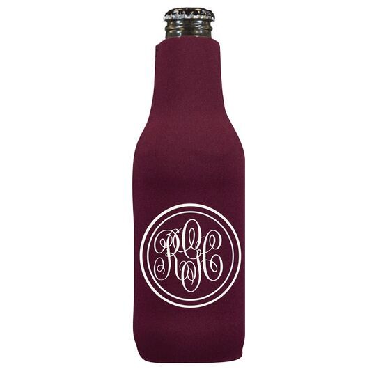 Double Circle Monogram Bottle Huggers