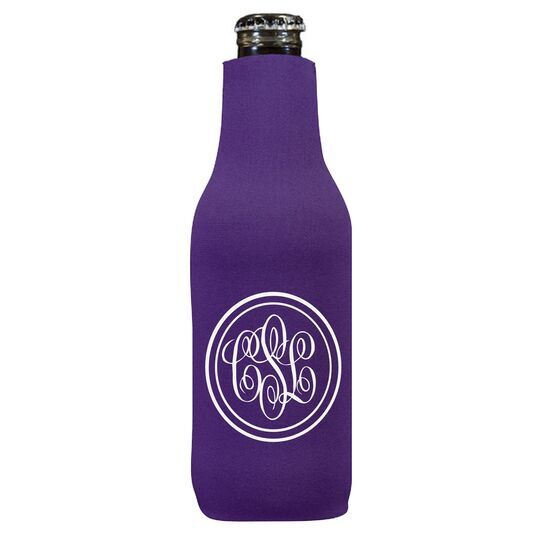 Double Circle Monogram Bottle Huggers