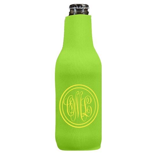 Double Circle Monogram Bottle Huggers