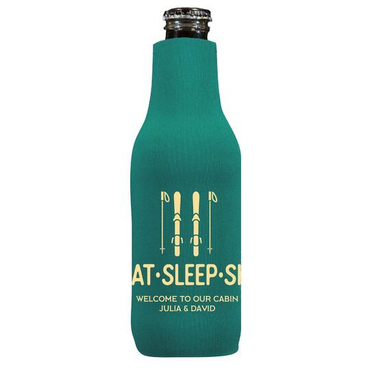 Eat Sleep Ski Bottle Huggers