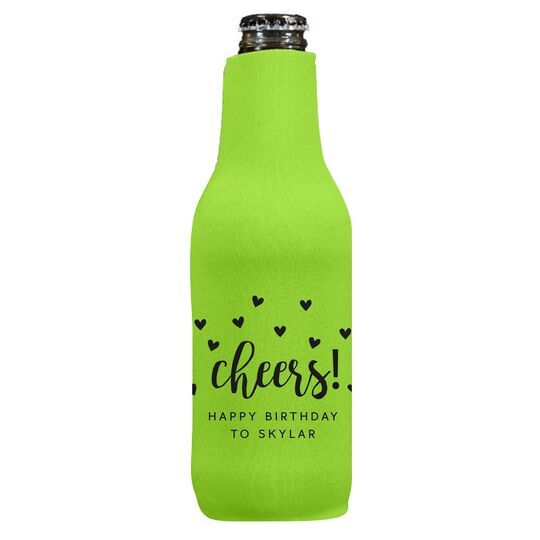 Confetti Hearts Cheers Bottle Huggers