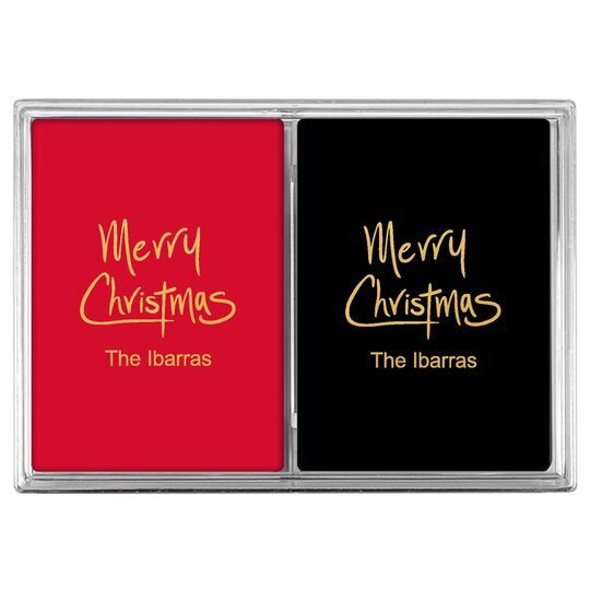 Fun Merry Christmas Double Deck Playing Cards