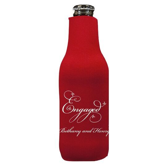 Elegant Engaged Bottle Huggers