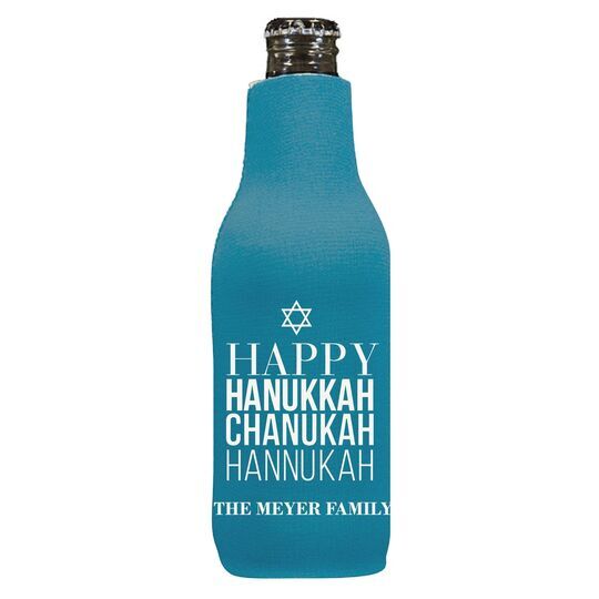 Hanukkah Chanukah Bottle Huggers