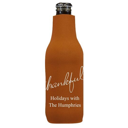 Expressive Script Thankful Bottle Huggers