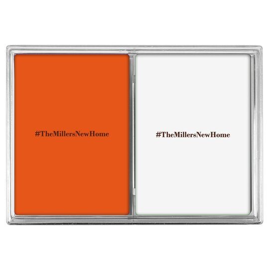 Create Your Hashtag Double Deck Playing Cards