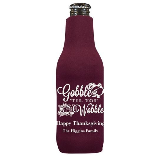 Gobble Til You Wobble Bottle Huggers