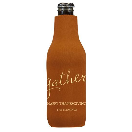 Expressive Script Gather Bottle Huggers