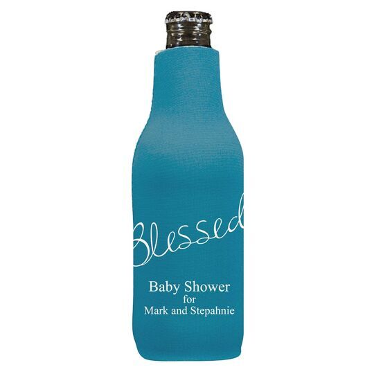 Expressive Script Blessed Bottle Huggers