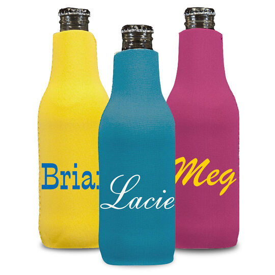 Design Your Own Big Name Bottle Huggers