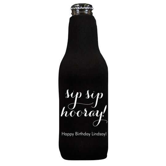 Elegant Sip Sip Hooray Bottle Huggers