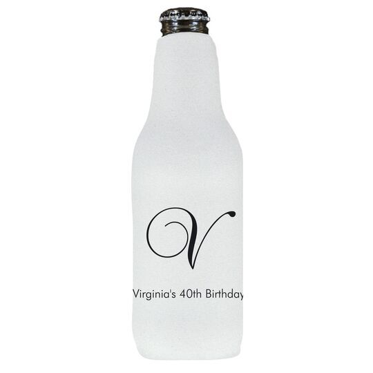 Elegant Initial Bottle Huggers