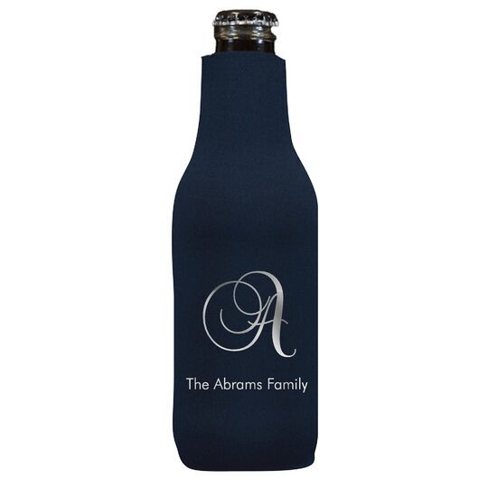 Elegant Initial Bottle Huggers