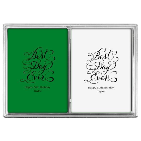 Whimsy Best Day Ever Double Deck Playing Cards