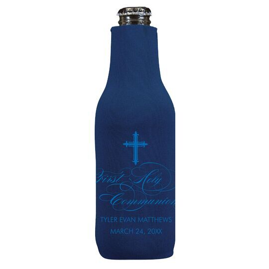 Fleur De Lis Cross Bottle Huggers