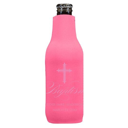 Fleur De Lis Cross Bottle Huggers