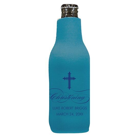 Fleur De Lis Cross Bottle Huggers