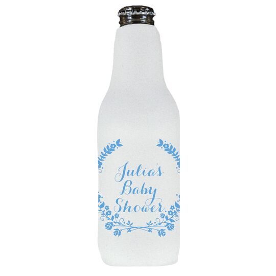 Floral Laurel Wreath Bottle Huggers