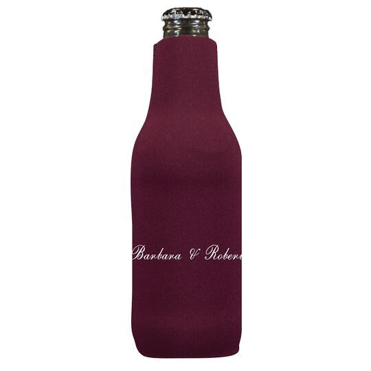 Formal Script Bottle Huggers