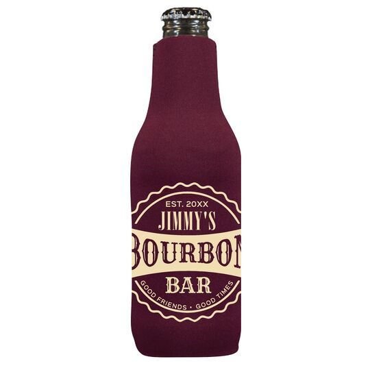 Good Friends Good Times Bourbon Bar Bottle Huggers