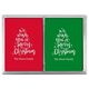 Hand Lettered We Wish You A Merry Christmas Double Deck Playing Cards Image 2 of 2