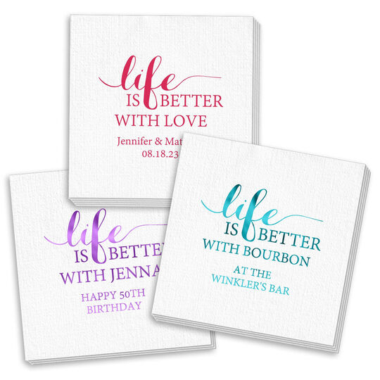 Life Is Better Deville Napkins