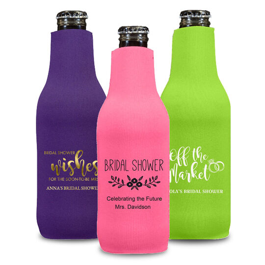 Design Your Own Bridal Shower Bottle Huggers