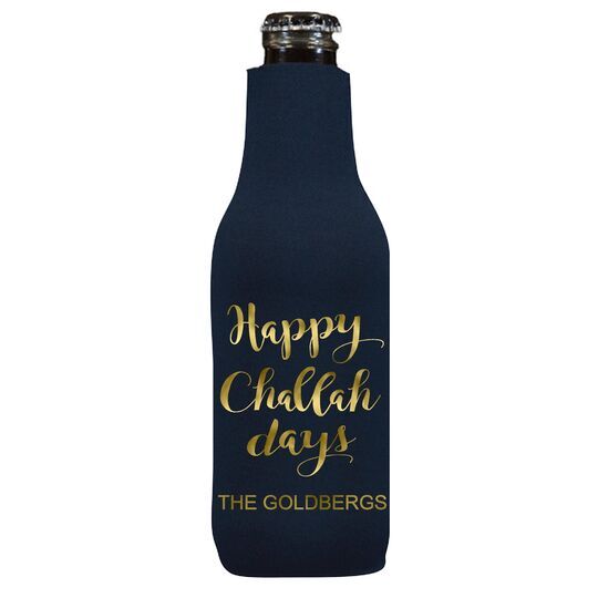 Happy Challah Days Bottle Huggers