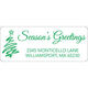 Season's Greetings Rectangle Address Labels in a Jar Image 2 of 2
