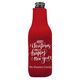 Hand Lettered Merry Christmas and Happy New Year Bottle Huggers Image 1 of 2