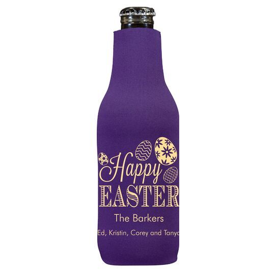 Happy Easter Eggs Bottle Huggers