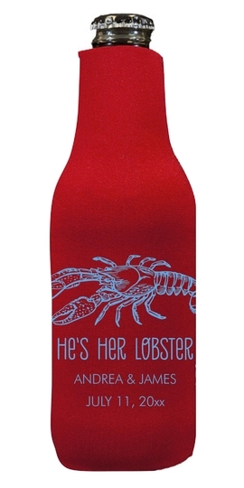 He's Her Lobster Bottle Huggers