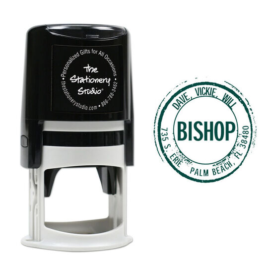 Vintage Bishop Self-Inking Stamp