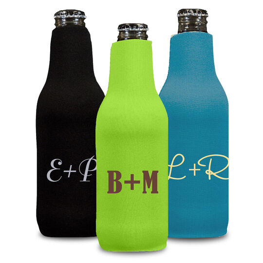 Large Initials Bottle Huggers