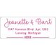 Duo Script Name Rectangle Address Labels in a Jar Image 2 of 2