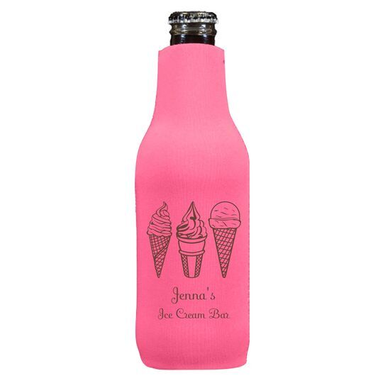 Ice Cream Cone Trio Bottle Huggers