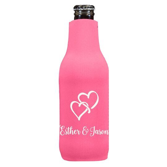 Interlocking Double Hearts Bottle Huggers