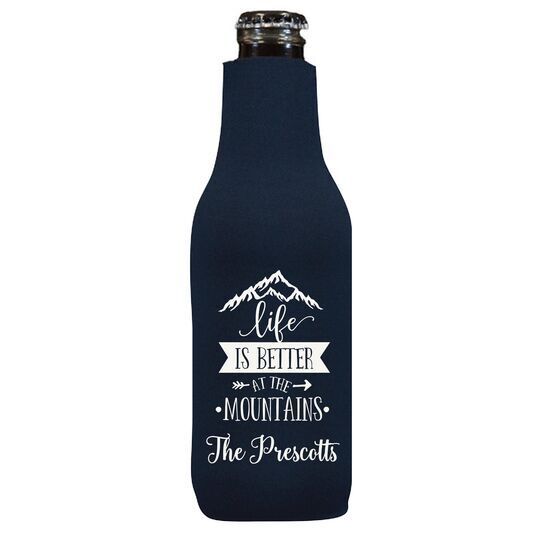 Life is Better at the Mountains Bottle Huggers