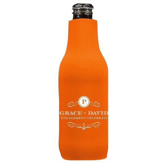 Initial Scroll Bottle Huggers