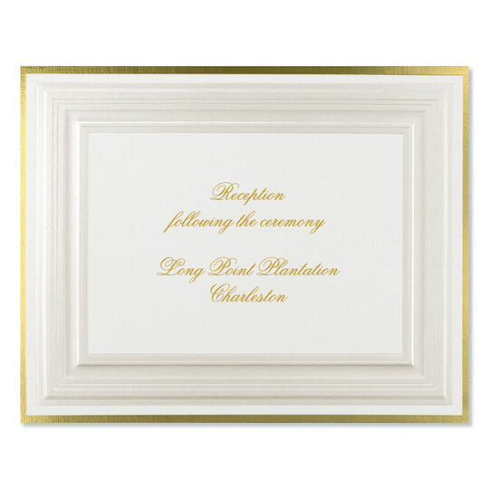 Lavish Elegance Reception Cards