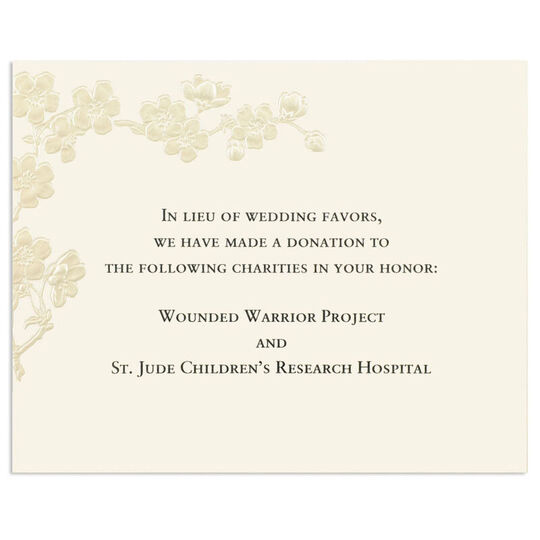 Radiant Blooms Reception Cards