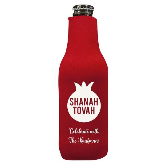 Shanah Tovah Pomegranate Bottle Huggers