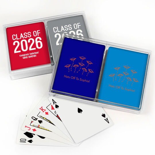 Design Your Own Graduation Double Deck Playing Cards